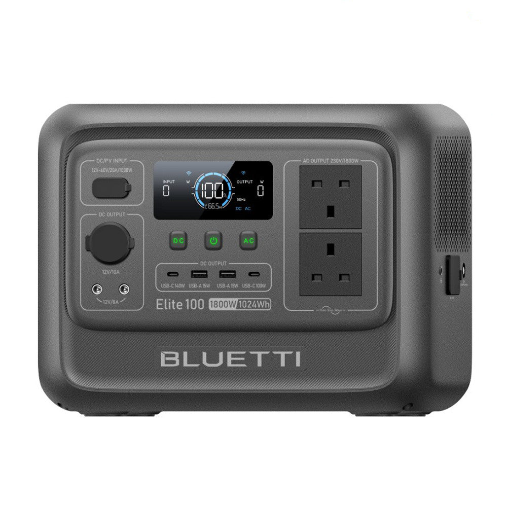 BLUETTI Elite 100 V2 1024Wh Portable Power Station 1800W Solar Generator for RV