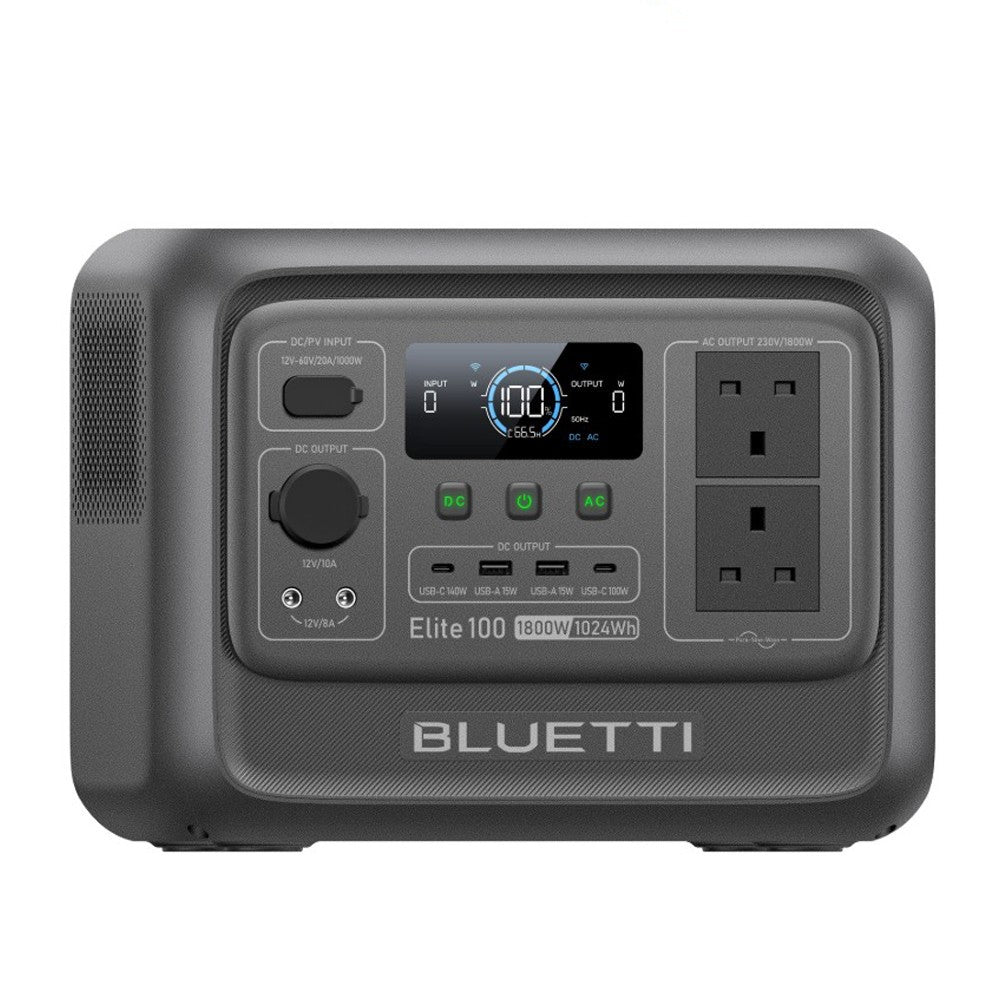 BLUETTI Elite 100 V2 1024Wh 1800W Portable Power Station Solar Generator for RV