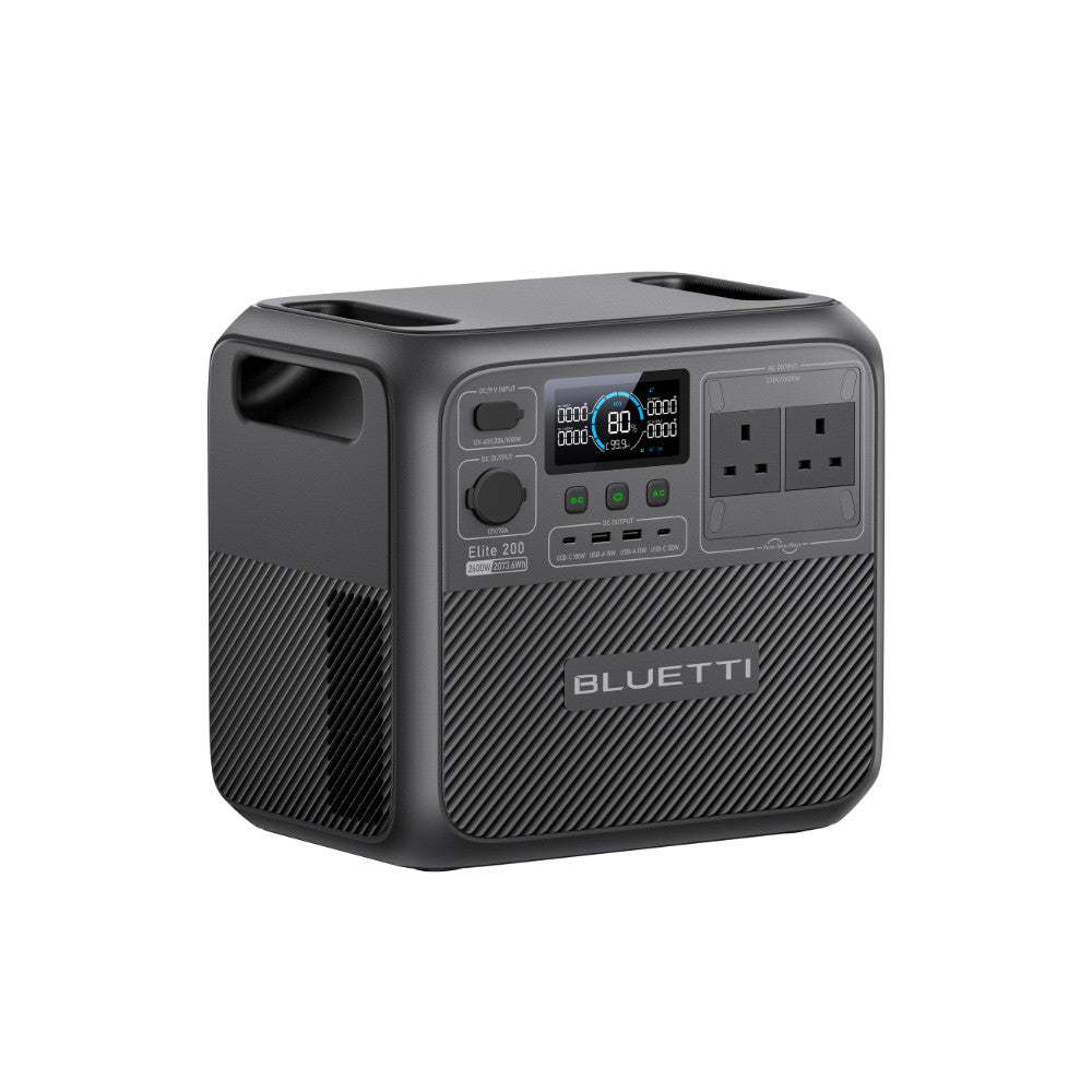 BLUETTI Elite 200 V2 2073.6Wh Portable Power Station 2600W Solar Generator RV